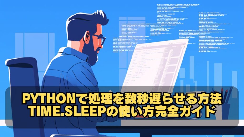 【初心者向け】Pythonで処理を数秒遅らせる方法|time.sleepの使い方完全ガイド | ちょげぶろぐ
