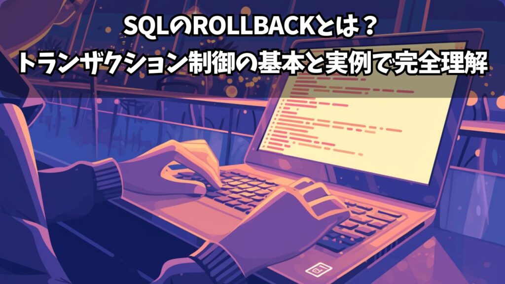 SQLのROLLBACKとは？トランザクション制御の基本と実例で完全理解 | ちょげぶろぐ