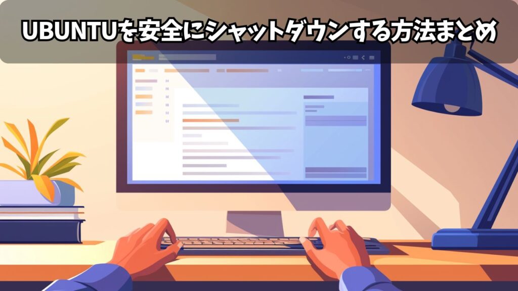 Ubuntuを安全にシャットダウンする方法まとめ|GUIとコマンドを徹底解説 | ちょげぶろぐ
