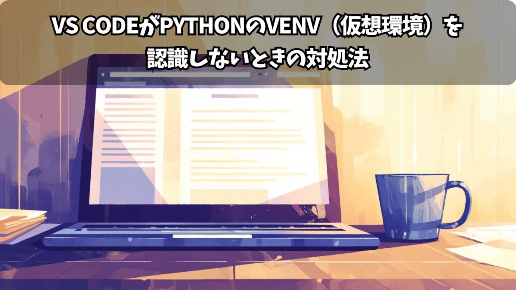 VS CodeがPythonのvenv(仮想環境)を認識しないときの対処法|設定から選択まで徹底解説 | ちょげぶろぐ