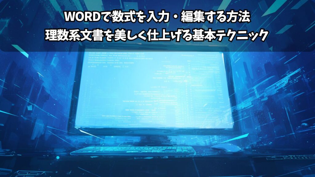 Wordで数式を入力・編集する方法｜理数系文書を美しく仕上げる基本テクニック | ちょげぶろぐ