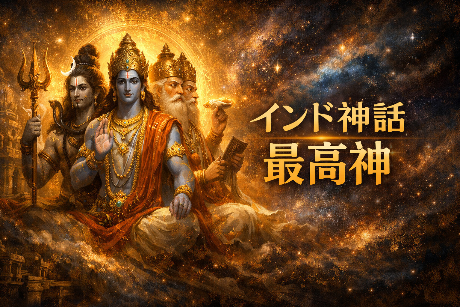インド神話の最高神とは？三神一体（トリムールティ）とヒンドゥー教の